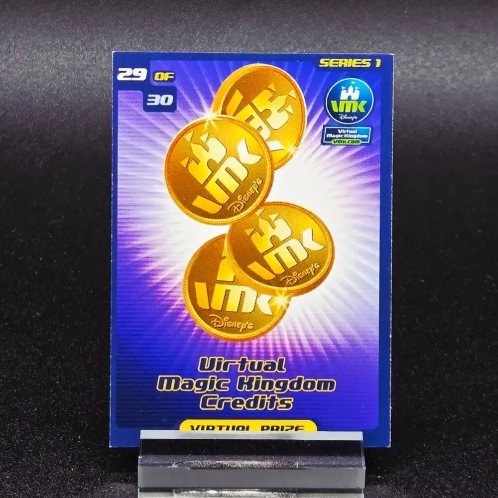 Rare Virtual Magic Kingdom VMK Credits Card